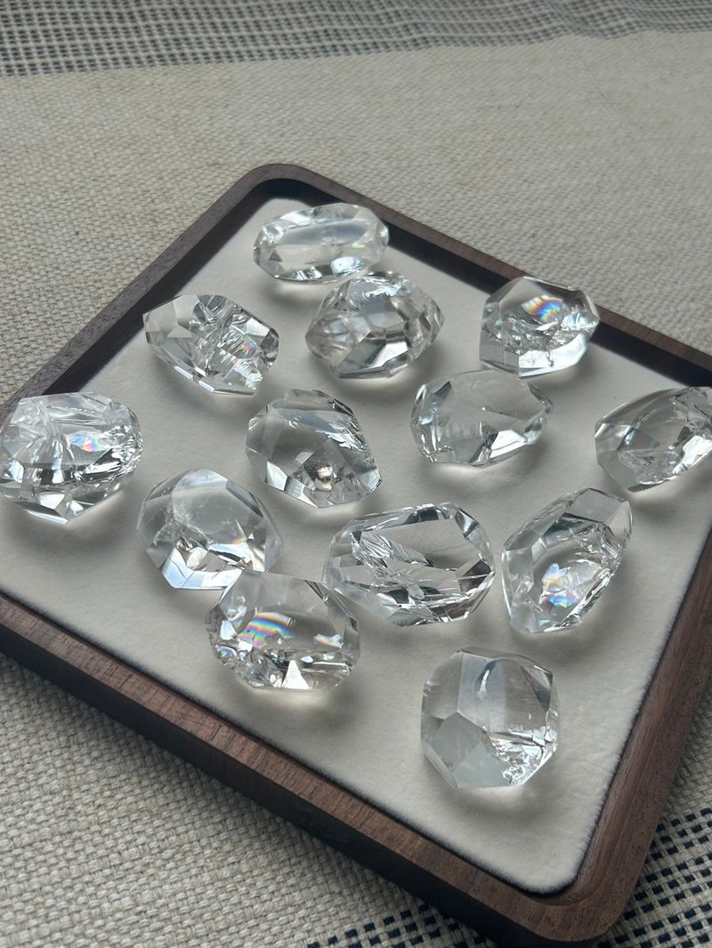 华光-藏晶阁 | 珠宝级--白水晶 | 彩虹水晶随形 white crystal | - 摆饰 - 水晶 