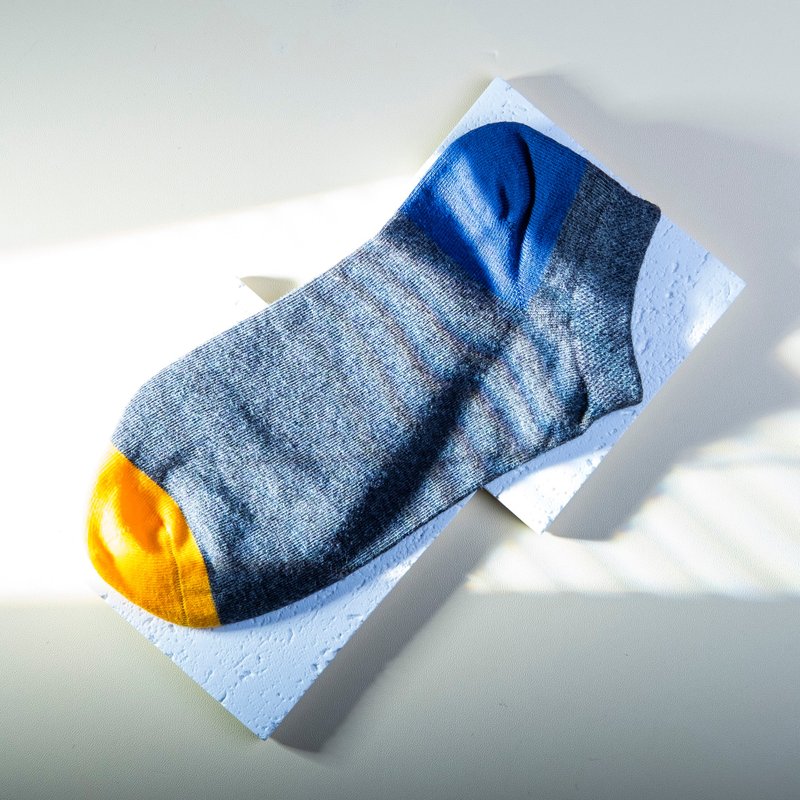 筒防滑隐形短袜男女通用 - 袜子 - 棉．麻 灰色