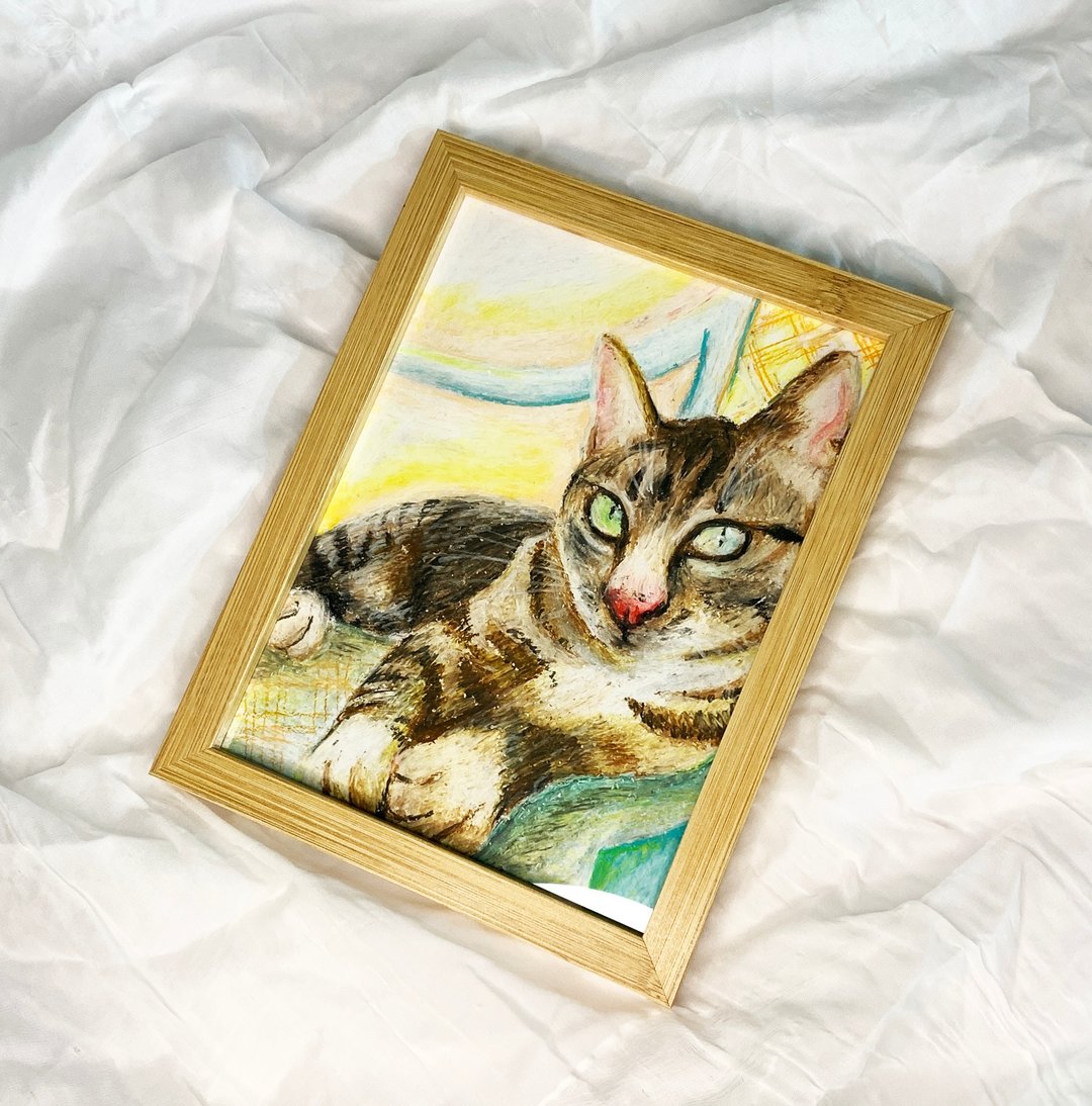 【给你的宝贝来张画像】油画风格蜡笔插画/定制画像/手绘原画 - 墙贴/壁贴 - 纸 多色