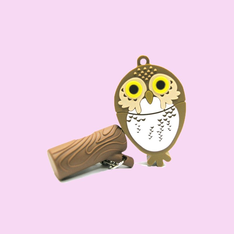 动物造型随身碟 猫头鹰造型随身碟 - U盘 - 其他材质 黄色