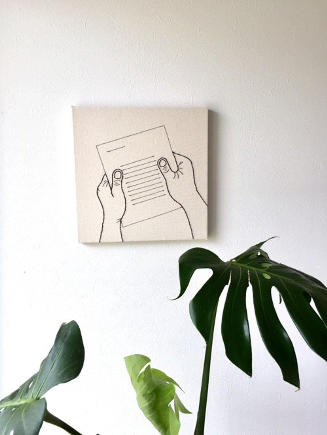 Fabric panel letter - 海报/装饰画/版画 - 棉 白色