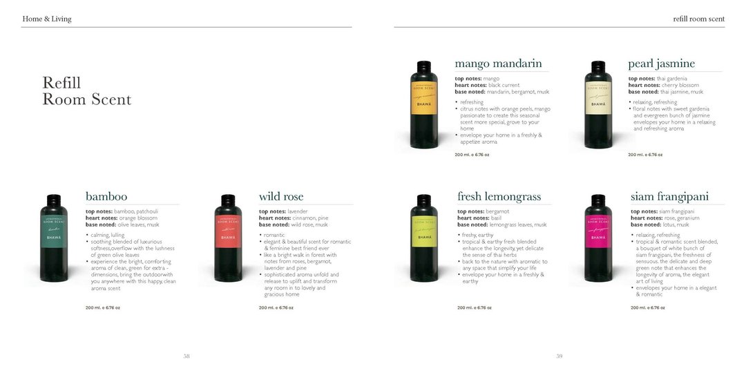 香港现货 BHAWA SPA 専用室内香薰补充液 200ml 6 种香味 - 香薰/精油/线香 - 精油 