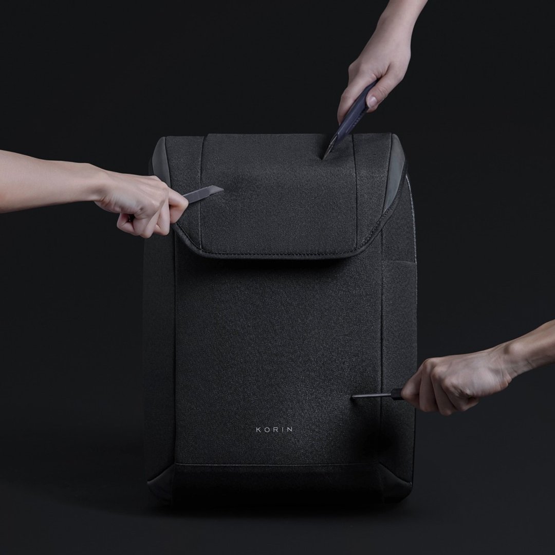 Korin Design ClickPack X neo 黑科技防割防盗后背包 - 后背包/双肩包 - 其他人造纤维 黑色