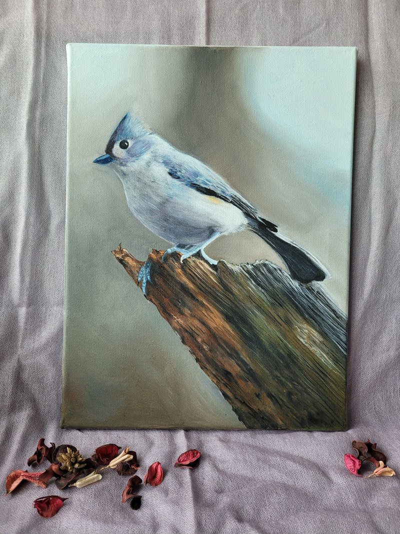 寻觅人生的方向(蓝鸟)(手绘油画)挂画 - 海报/装饰画/版画 - 颜料 