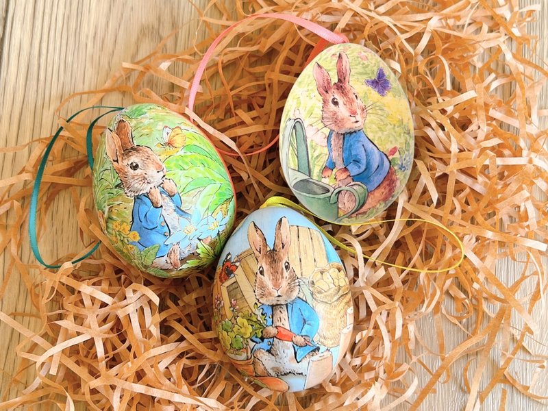 彼得兔 120 周年纪念小彩蛋糖果礼盒 - 3 款入【英国糖迷你包 3 包入】 - 零食/点心 - 其他材质 蓝色