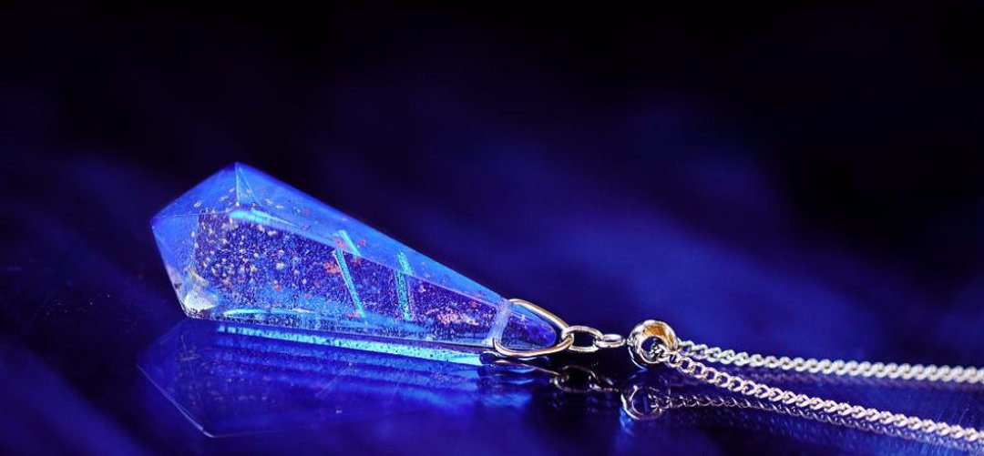 BLUE COMET CRYSTAL - 项链 - 玻璃 蓝色
