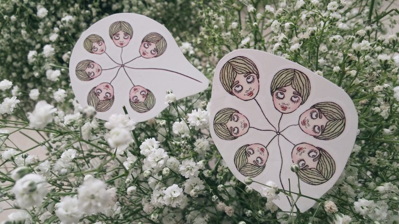 Tmy 纹身贴纸 tattoo sticker_满天星 - 纹身贴 - 纸 黄色