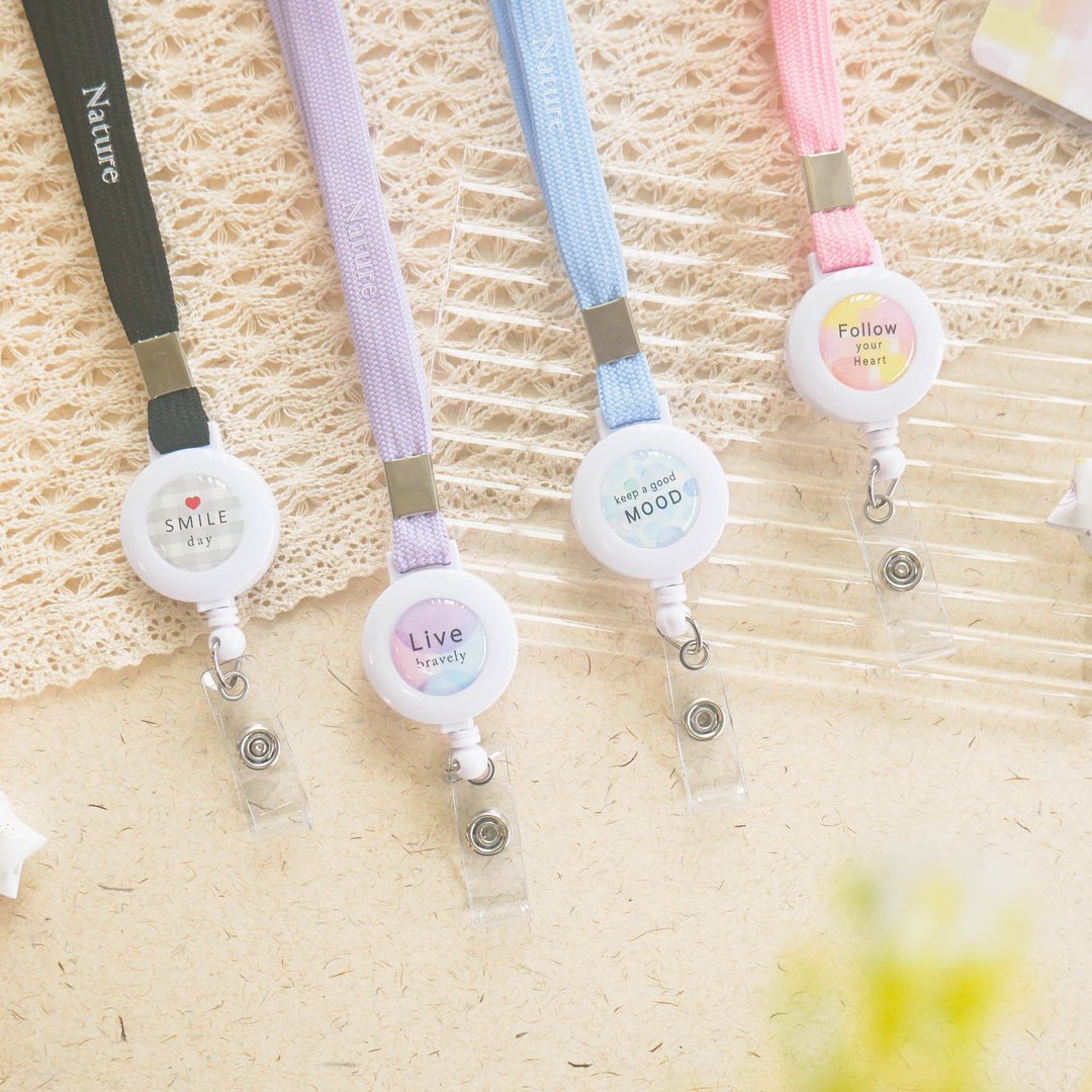 水彩风 - 棉绳证件背带。JTE-110。通勤.识别 - 证件套/卡套 - 塑料 