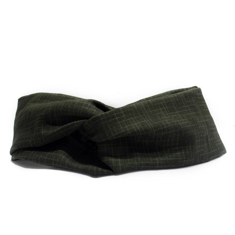 漫步秋天墨 | 发带 - 发饰 - 棉．麻 绿色