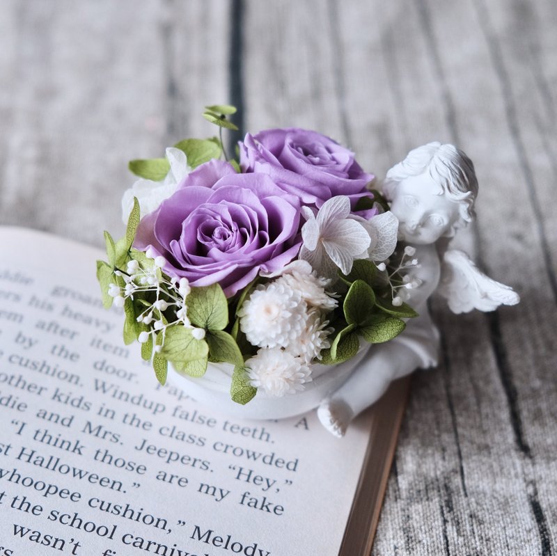 天使的祝福 紫色不凋花花礼 - 植栽/盆栽 - 植物．花 紫色