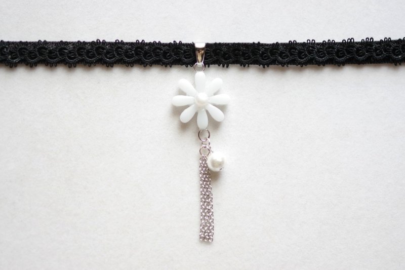 树脂艺术 方形吊坠・夜色深处 - 项链 - 树脂 灰色