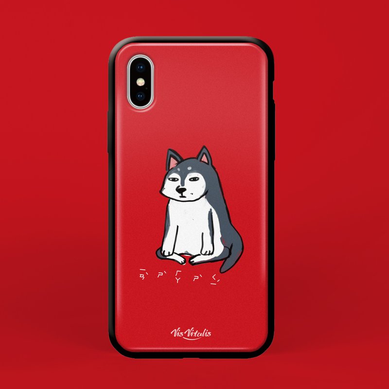 哈士奇手机壳 Husky/iPhone - 手机壳/手机套 - 塑料 红色