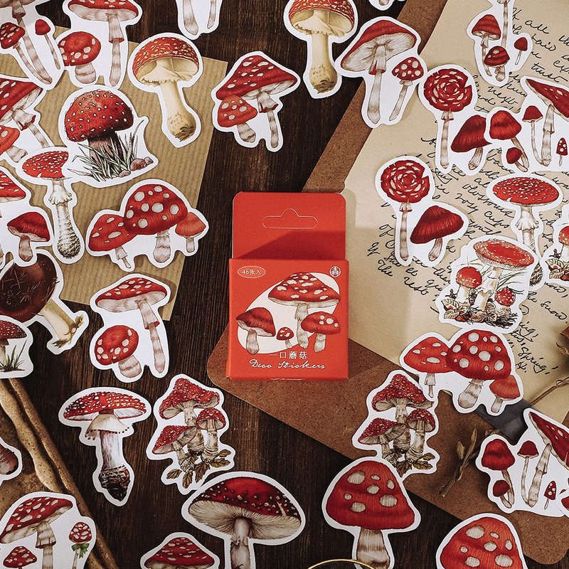 Hisome嗨森部屋半旧时光复古小盒装不干胶贴纸diy手帐装饰素材 - 贴纸 - 纸 