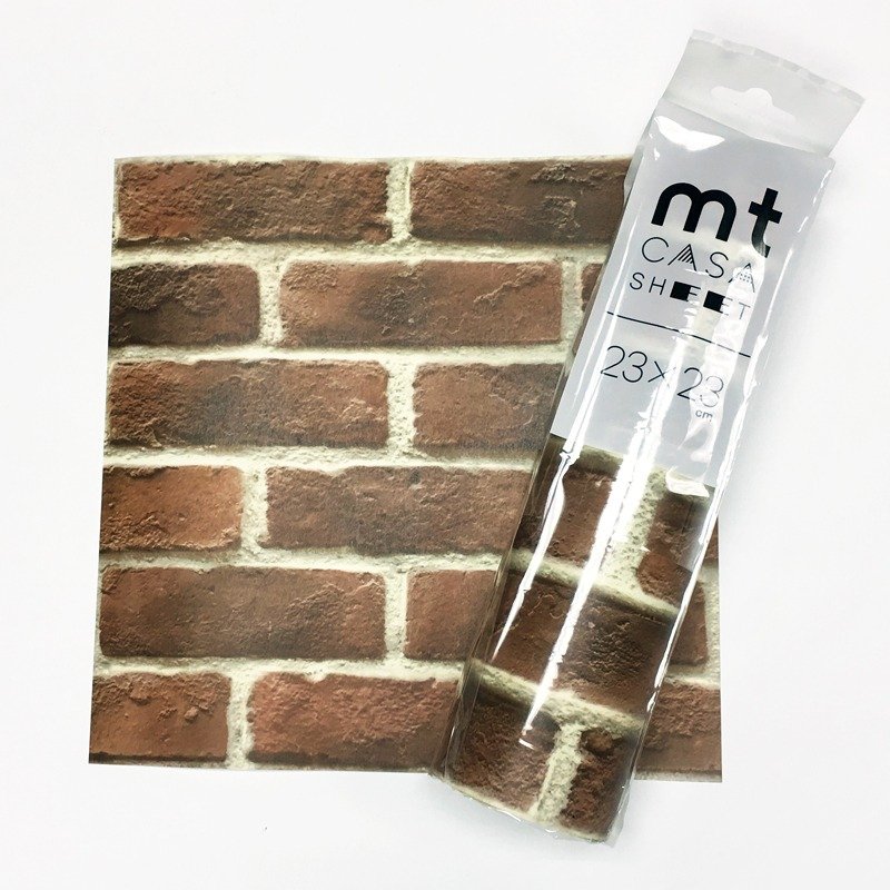 KAMOI mt CASA SHEET 装饰壁贴(S)【红砖墙 (MT03WS2307)】 - 墙贴/壁贴 - 纸 咖啡色