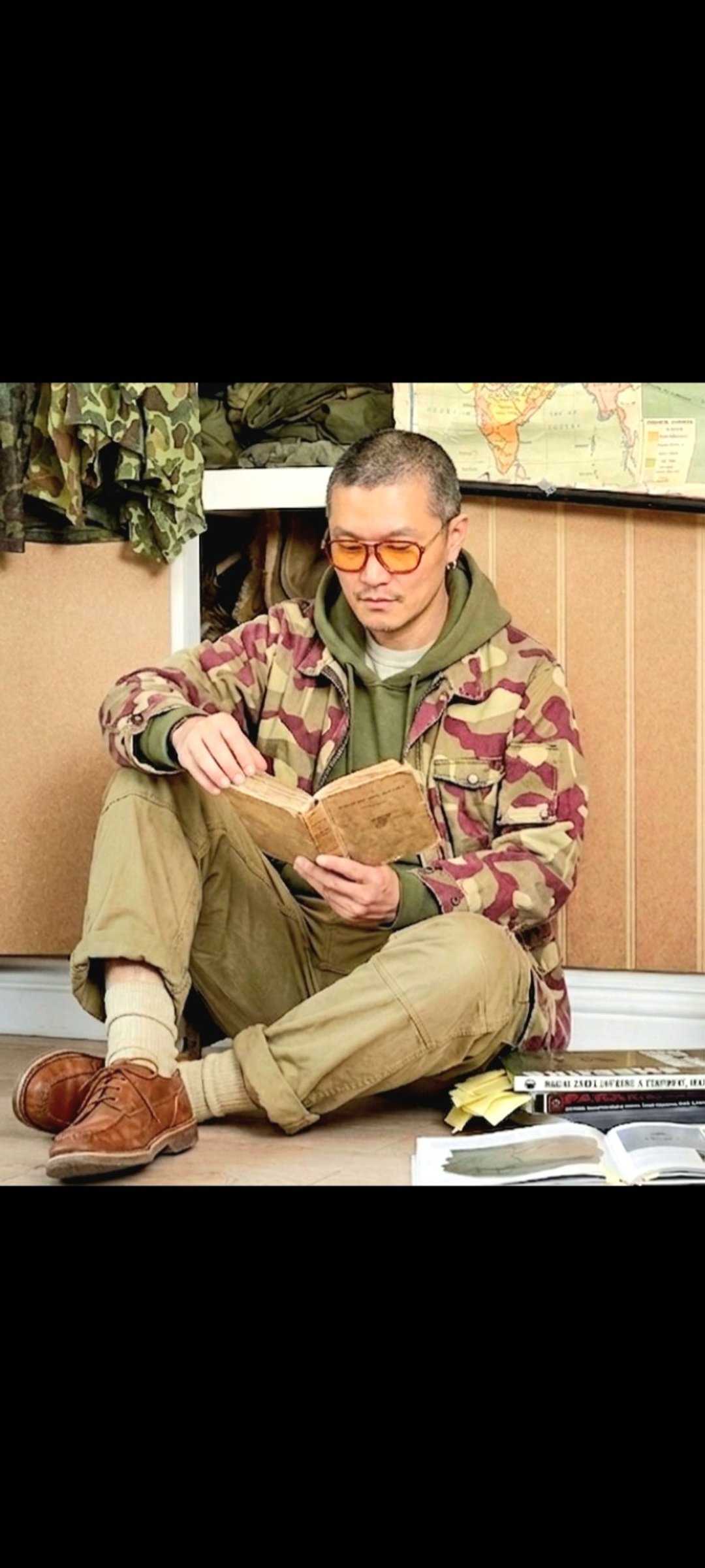 芬兰公发 丛林雪地迷彩 棉质 黄铜四合扣 军用拉链长版夹克外套 - 男装外套 - 棉 