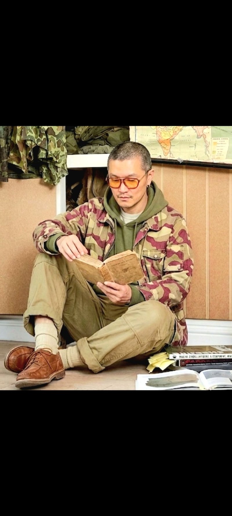 芬兰公发 丛林雪地迷彩 棉质 黄铜四合扣 军用拉链长版夹克外套 - 男装外套 - 棉．麻 