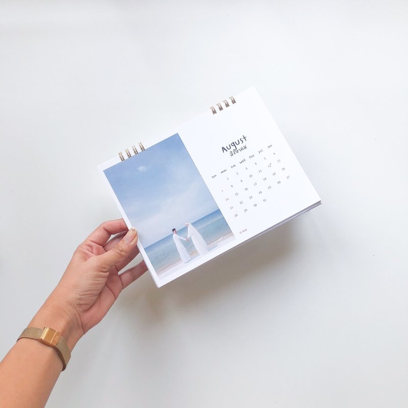 2022 Desk calendar customize photos size 6x8 inch - 年历/台历 - 纸 白色