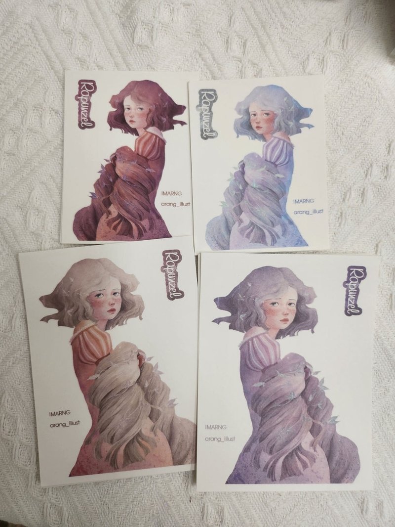 长发公主 - 贴纸 - 纸 