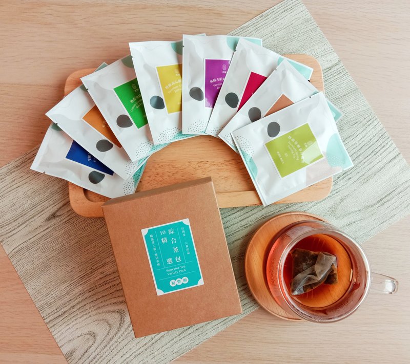 新年包装【精选综合茶包 祝丰顺】8入茶包_传统茶工艺的经典美味 - 茶 - 纸 多色