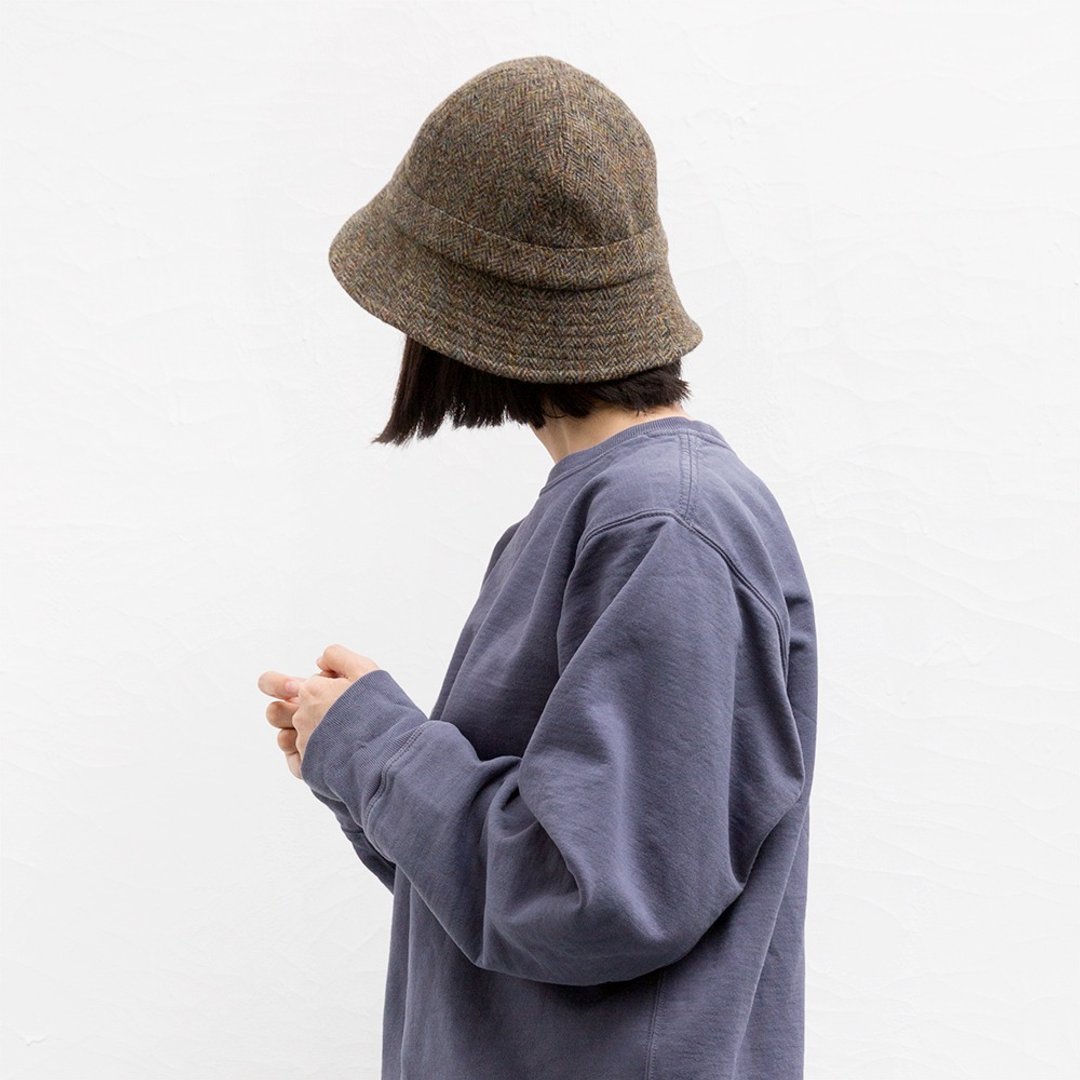 NTMY. Harris Tweed Hat 哈里斯粗花呢羊毛渔夫帽 - 帽子 - 羊毛 咖啡色