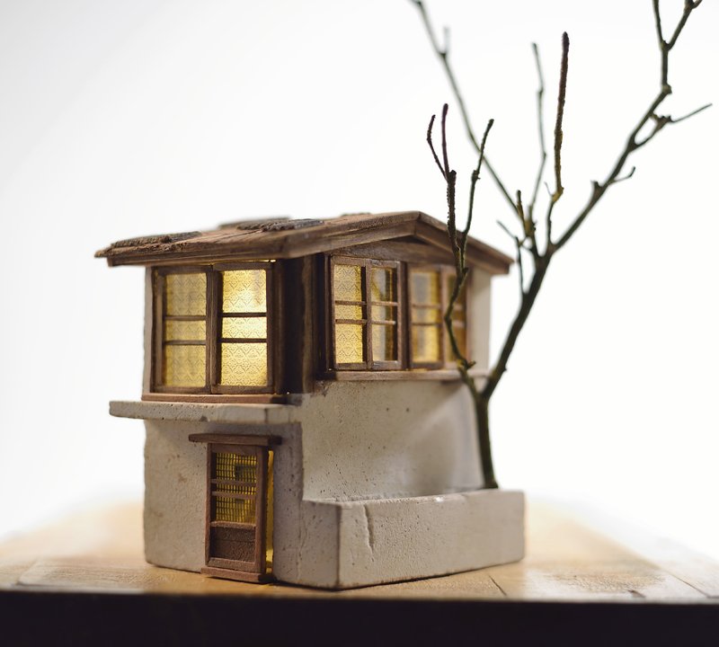 老屋创作--老木窗小屋(订制) - 摆饰 - 水泥 咖啡色