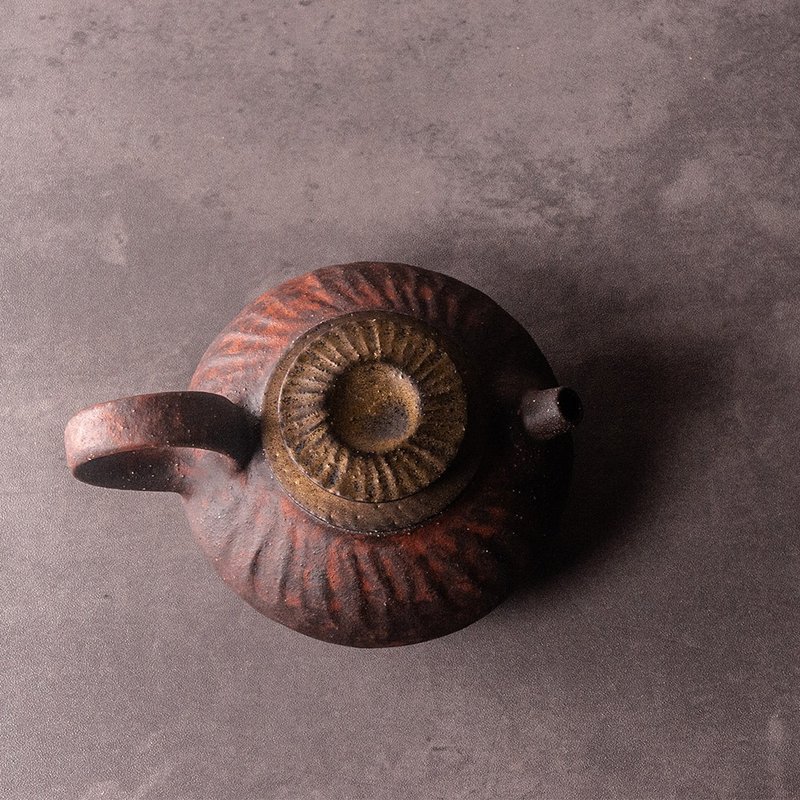 无我系列 - 赤岩蝶形茶器210ml - 茶具/茶杯 - 陶 红色