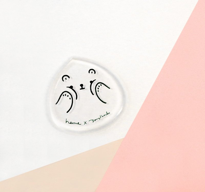 heme x Daryl hochi Baby Q透明粉扑 - 其他 - 硅胶 透明