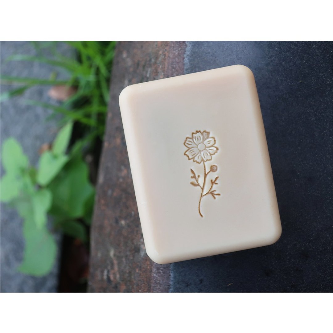 【皂章A47】波斯菊 植物皂章 压克力皂章 ソープスタンプ - 蜡烛/香氛/手工皂 - 压克力 