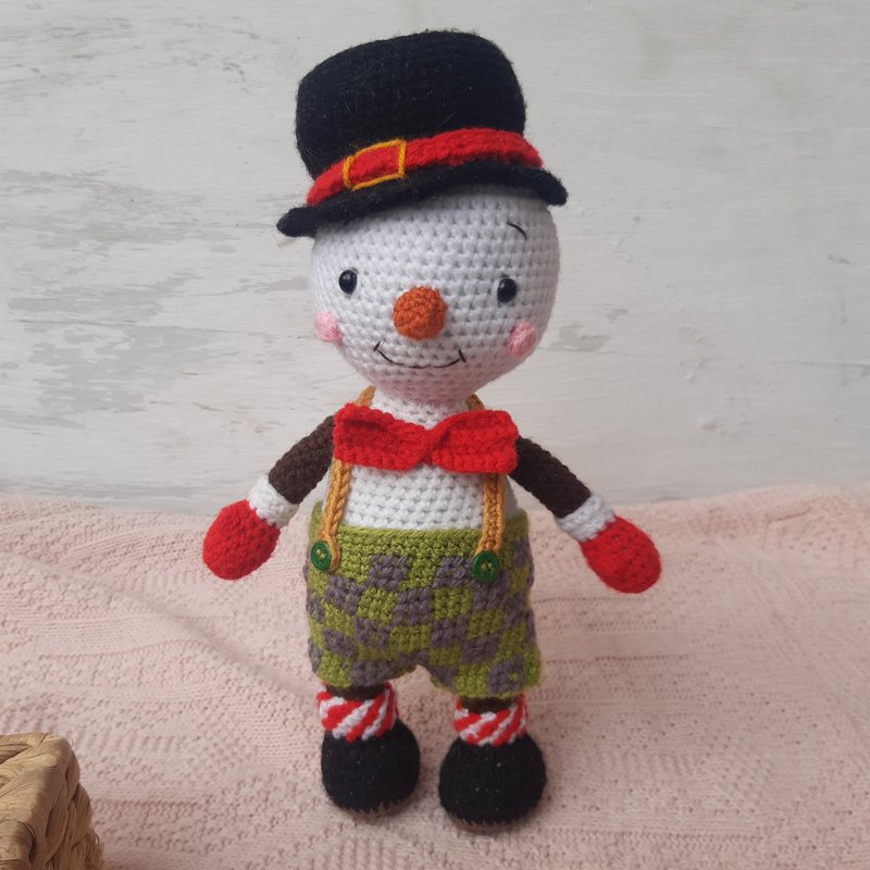 手工钩织雪人玩具 | 填充玩具 | 毛绒玩具 | 玩偶 | 家居装饰 - 玩具/玩偶 - 其他材质 多色