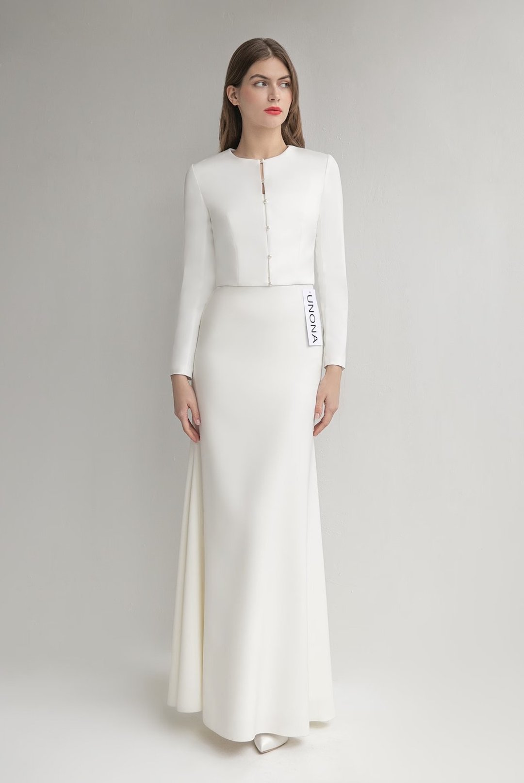 Bridal jacket Bridal cover up Ivory jacket for bride White bolero MEGHAN - 女装休闲/机能外套 - 聚酯纤维 白色