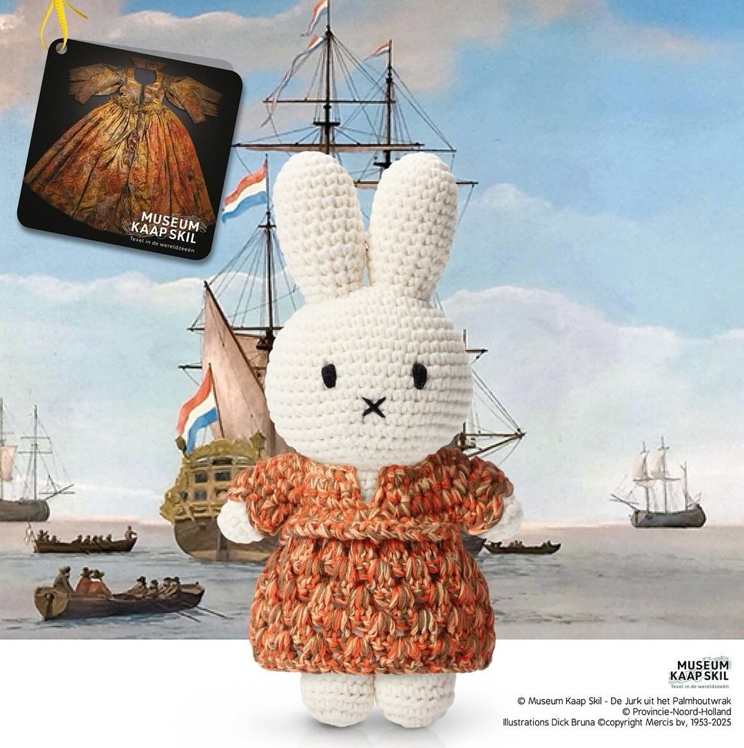 荷兰进口Miffy【kaap skil博物馆联名】Just Dutch授权正版米非兔 - 玩偶/公仔 - 棉 红色