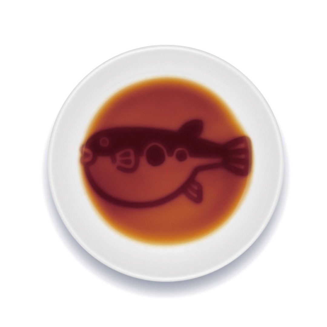 层次酱料碟-河豚 - 浅碟/小碟子 - 陶 