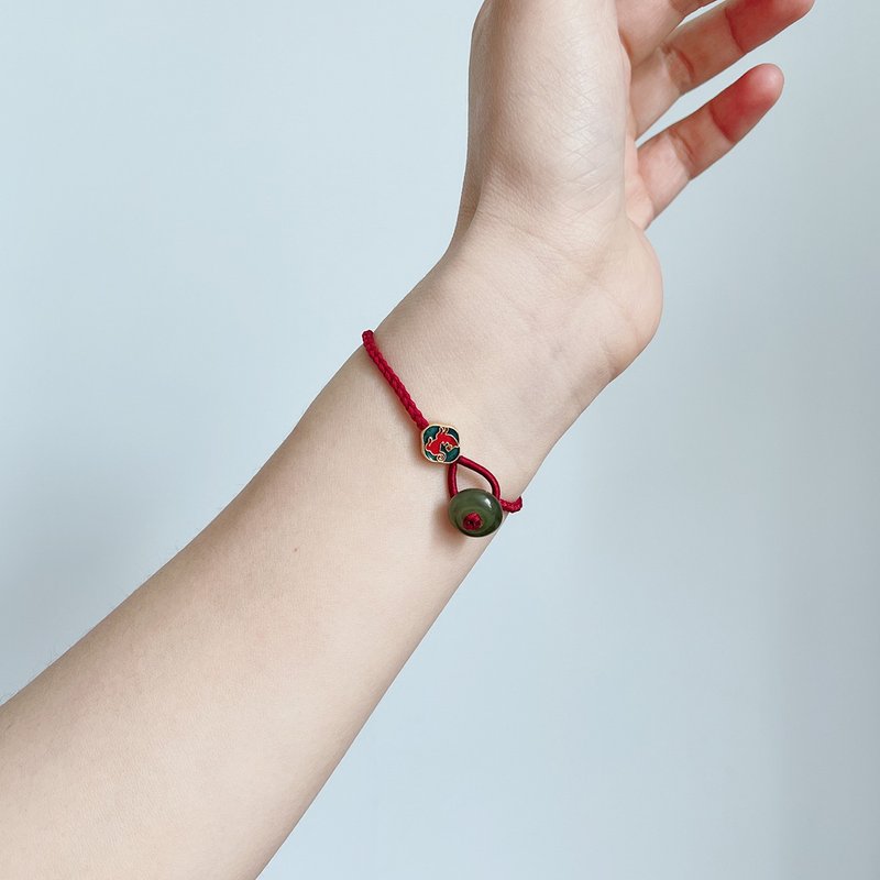 鹿鸣原创 十二生肖本命年转运红绳手绳 手环 定制礼物 - 手链/手环 - 玉石 