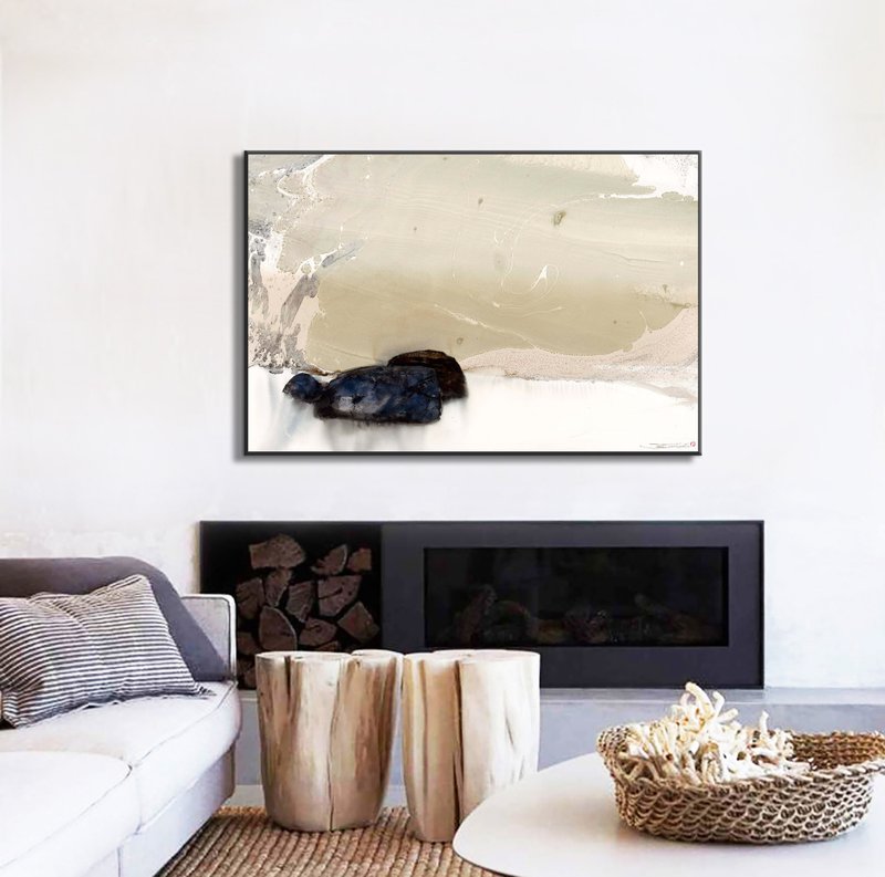 订制/设计师都在找的水彩艺术家版画/林顺雄限量授权/隽永 - 海报/装饰画/版画 - 其他材质 卡其色