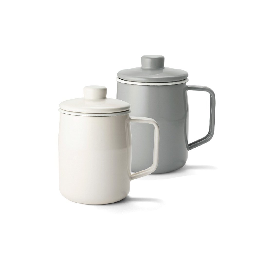 【官方直营】 Filto滤清系列珐琅滤油壶(1.0L) - 厨房用具 - 珐琅 白色