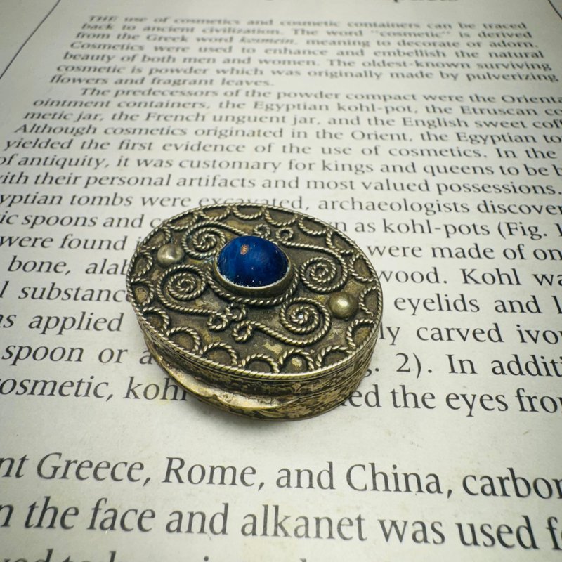 意大利花丝 镶嵌宝石椭圆盒 - 其他 - 其他金属 