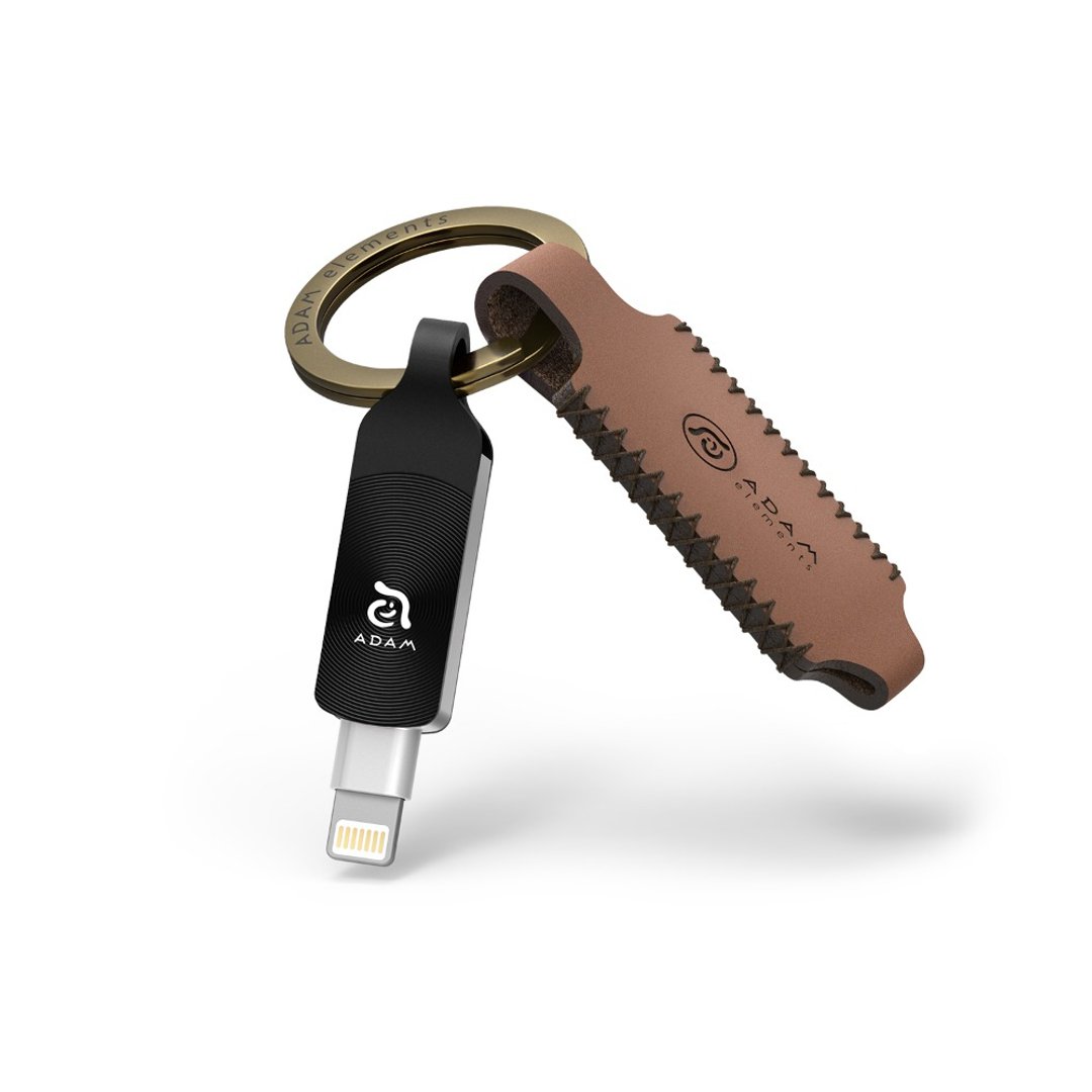 ADAM iKlips DUO+ 256GB 苹果iOS USB3.1双向随身碟 黑 - U盘 - 其他金属 黑色