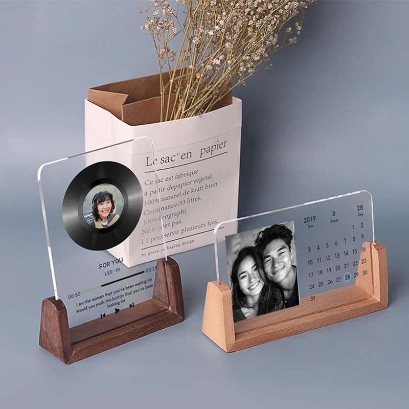 定制化照片相框diy相片日历礼物摆台 - 画框/相框 - 木头 
