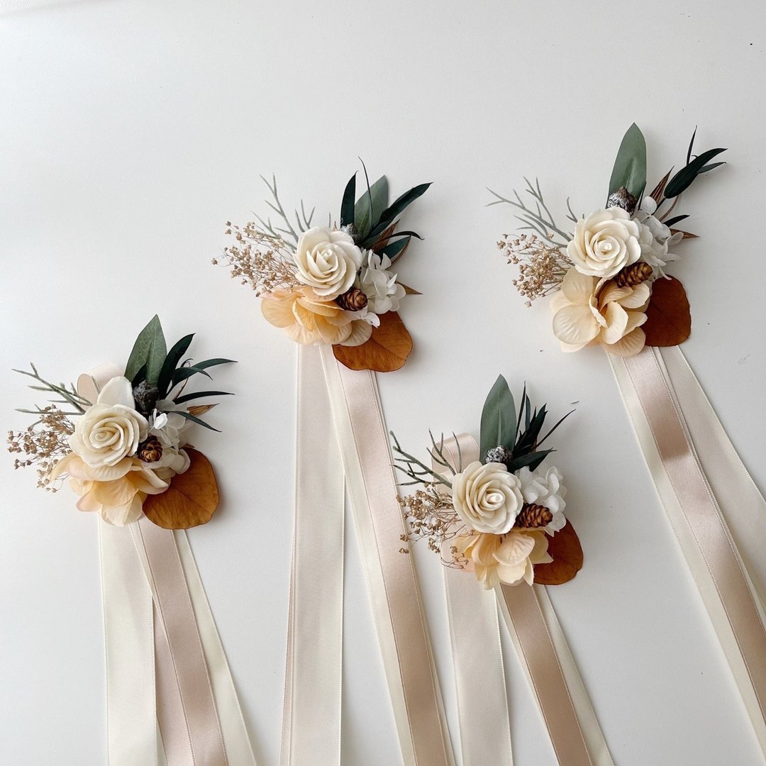 Corsages Bride / Bridesmaid Wrist Flower - 胸花/手腕花 - 植物．花 多色