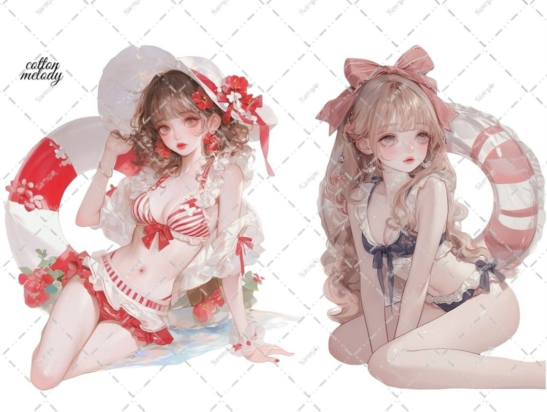 原创贴纸 no.6592 人物贴纸 原创贴纸 人物贴纸 女孩贴纸 原创人物贴纸 - 贴纸 - 纸 