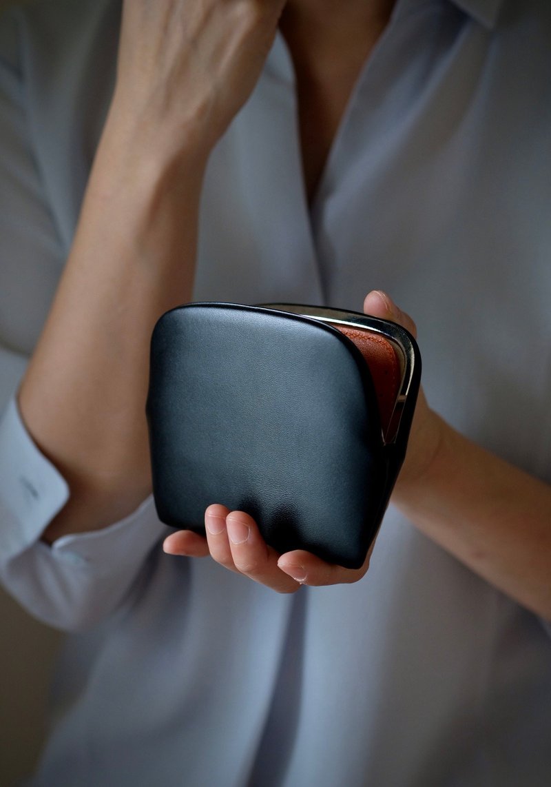 薄型天沟六卡夹【黑色_意大利绵羊皮】 - 皮夹/钱包 - 真皮 多色