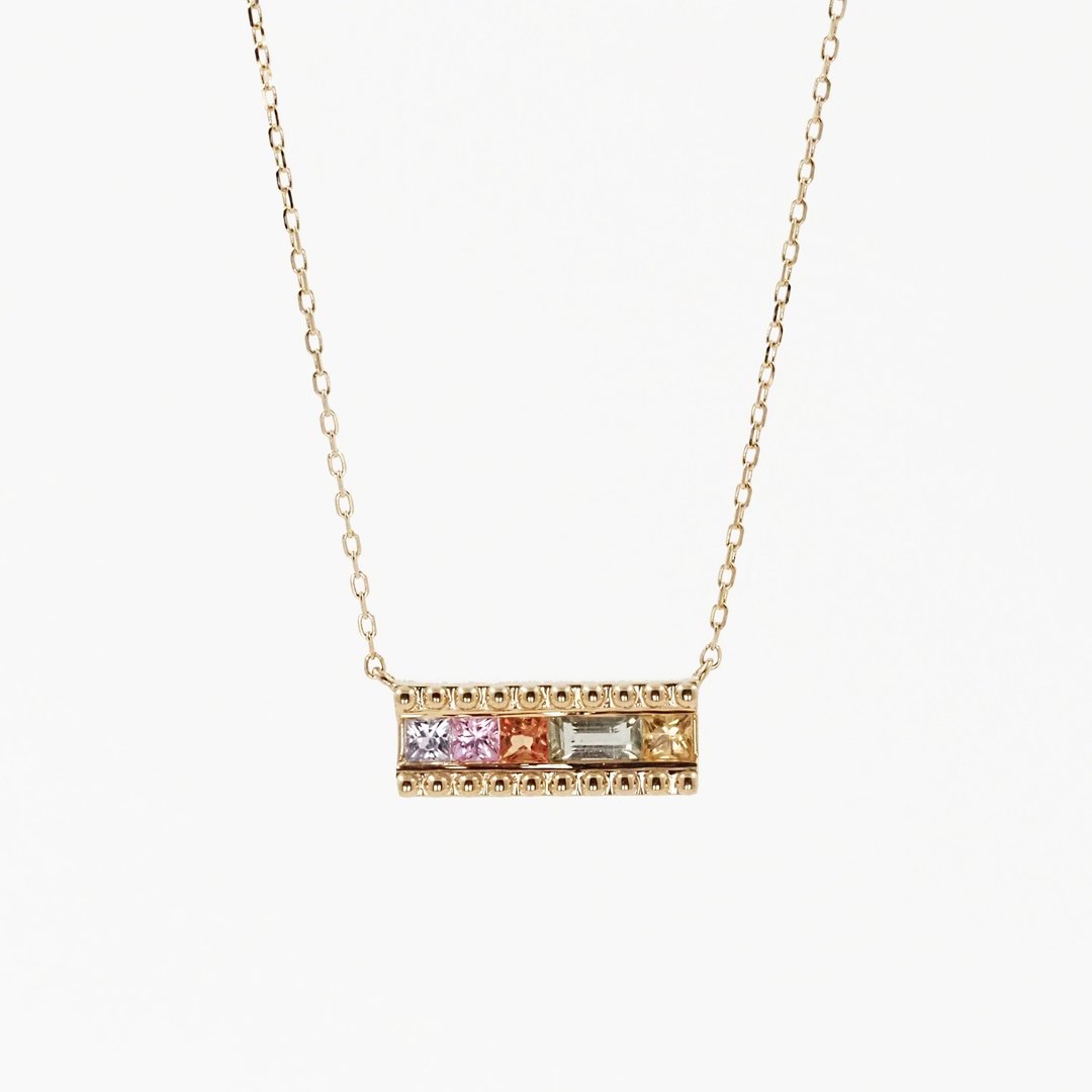 Bar Necklace | 长形钻石颈链 | 18K 黄金 - 项链 - 贵金属 多色