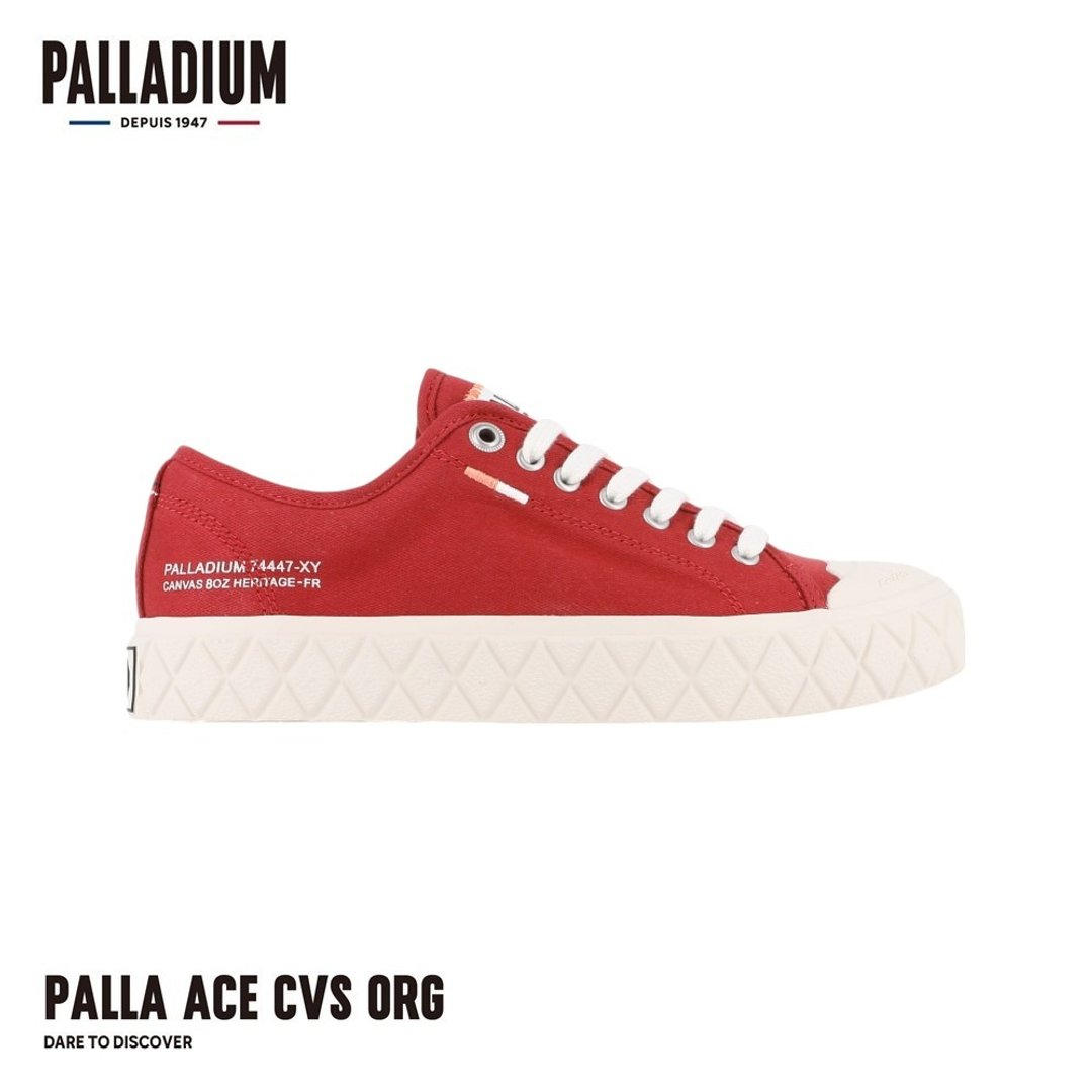 PALLADIUM ACE CVS ORG 钻石菱纹松饼鞋 红 74447-656 - 女款休闲鞋 - 其他材质 多色