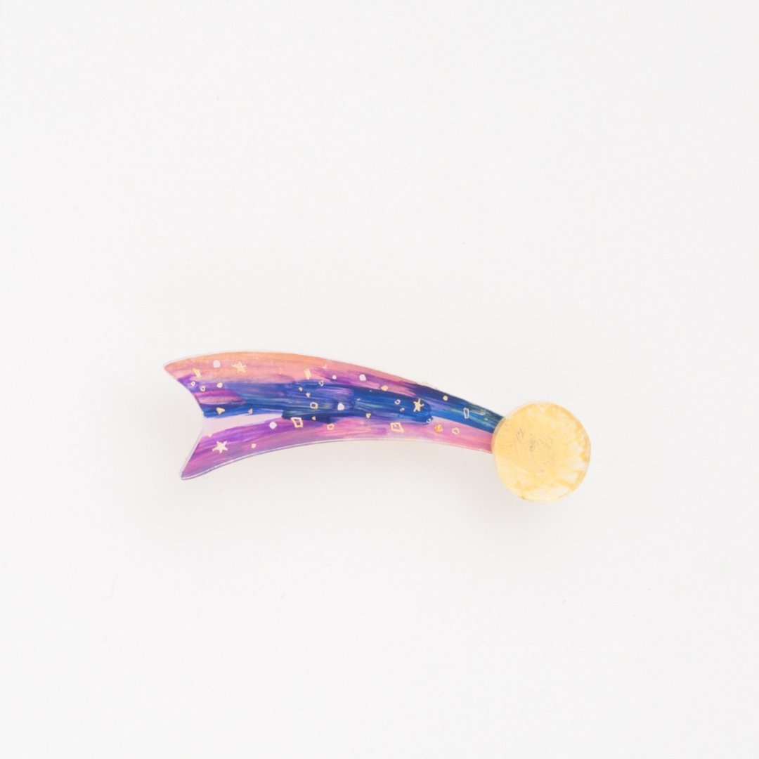 brooch - 胸针 - 压克力 紫色