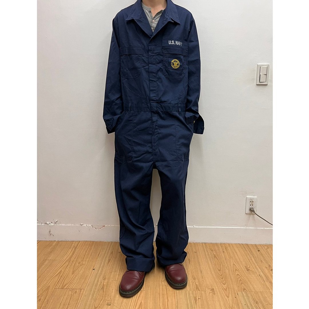 美国 海军 公发 连身服 us navy 布章 古着 二手 coveralls - 背带裤/连体裤 - 棉 蓝色