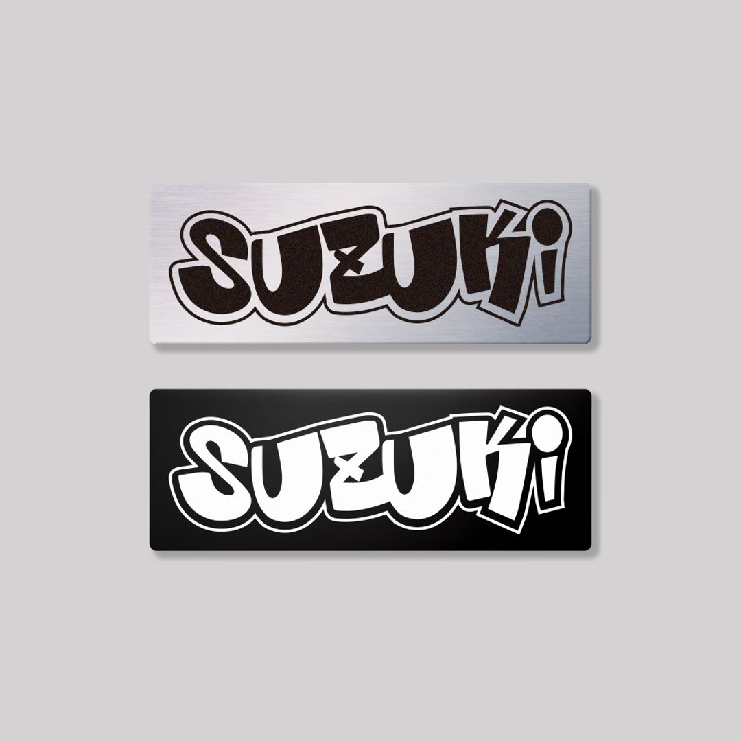 SUZUKI/HHP/铝牌饰贴 SunBrother孙氏兄弟 - 贴纸 - 铝合金 
