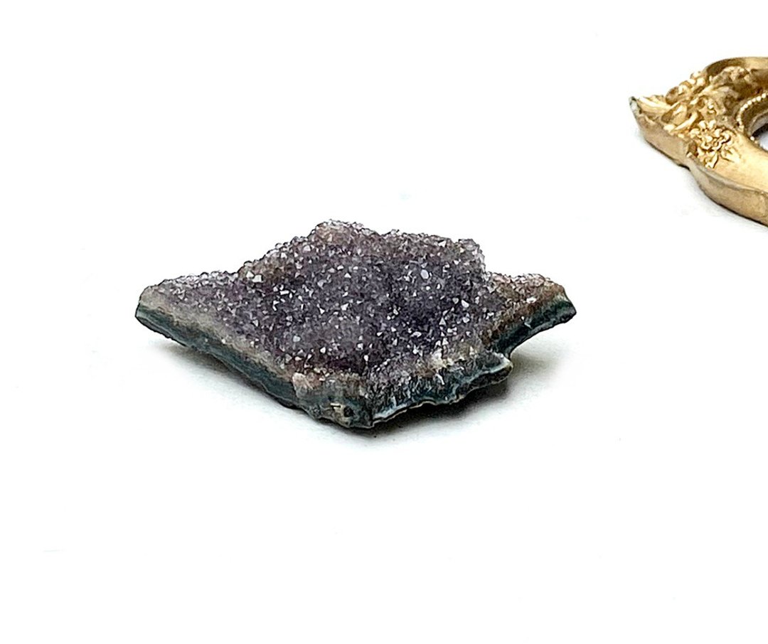 天然原矿可爱小迷你紫水晶紫晶花球 办公室 工作室 居家 能量摆件 - 其他 - 水晶 紫色
