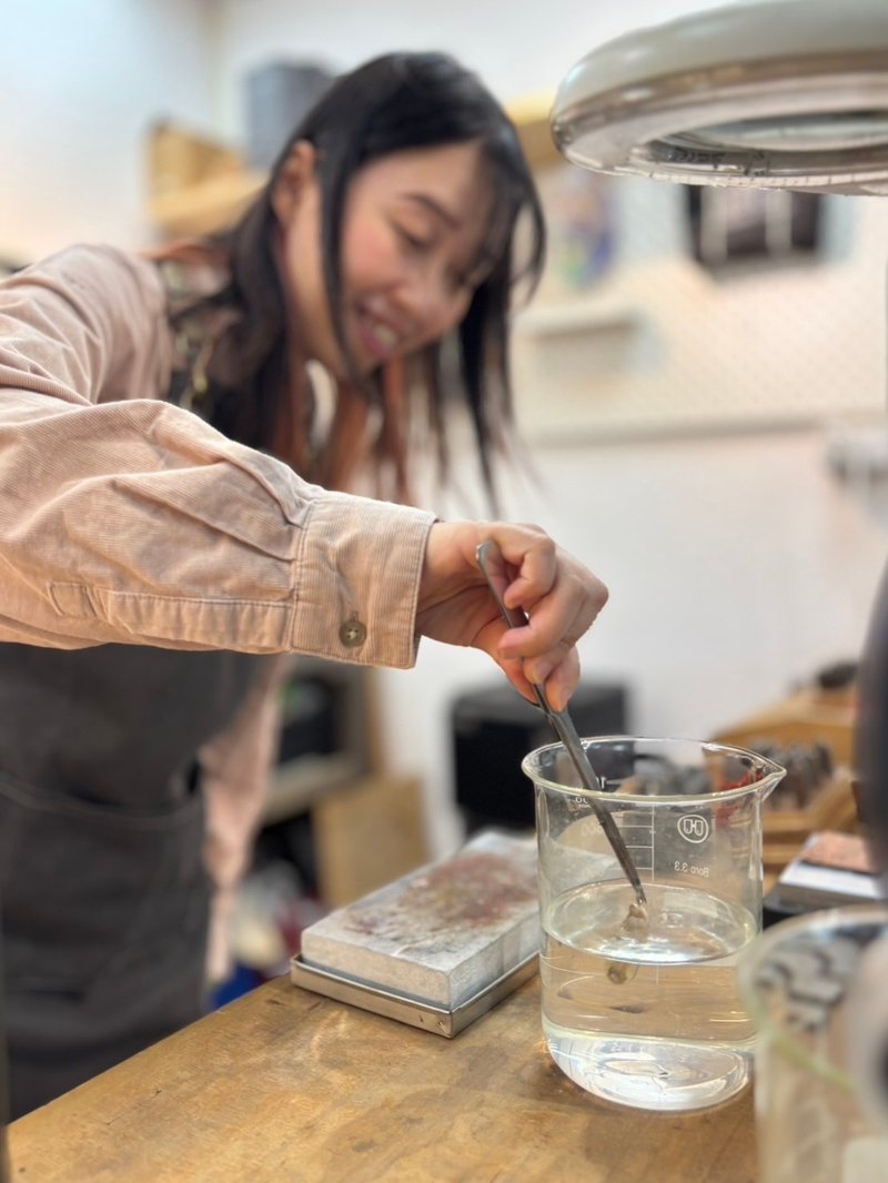 文化币/ 纯银锻敲羽毛项链/ 大稻埕 / 现场完成 - 金工/饰品 - 纯银 