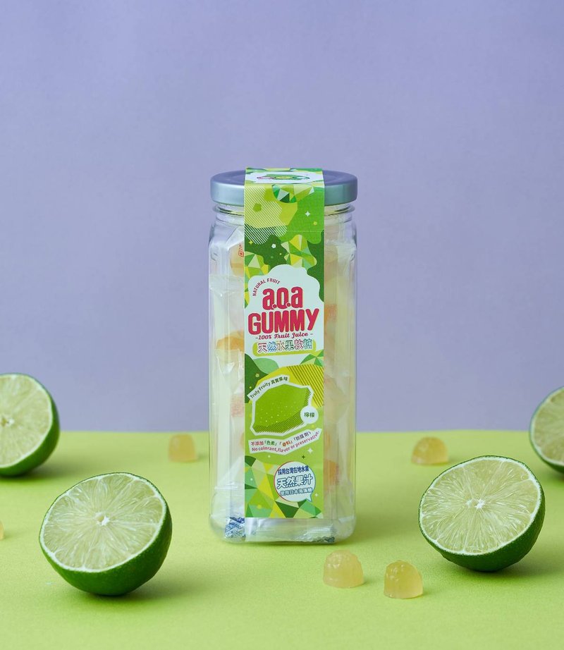 a.o.a天然水果软糖 柠檬 健康 低热量 定制 企业礼品 幼儿园 低糖 - 零食/点心 - 新鲜食材 多色