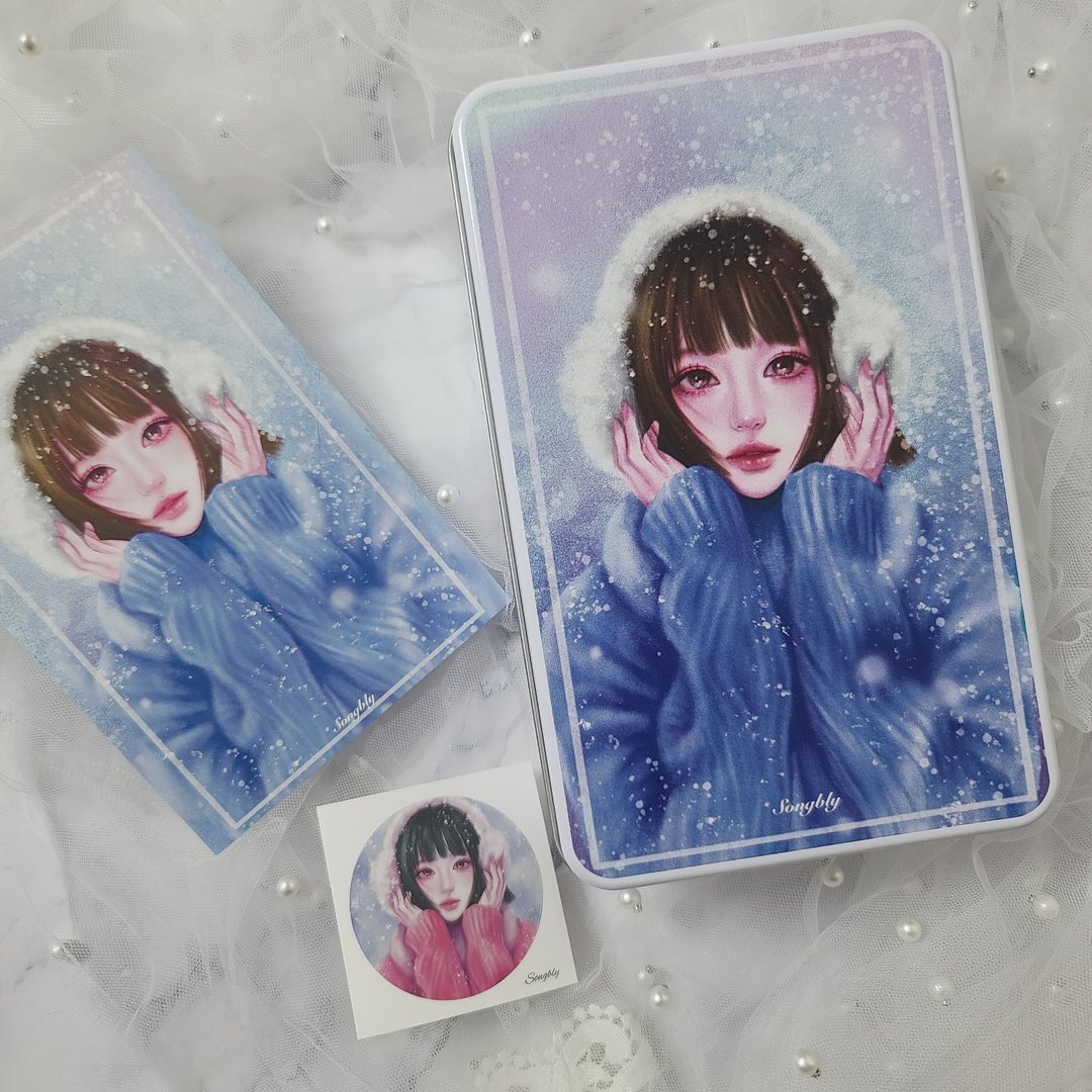 迷你铁盒＋二月试用包组合 - 贴纸 - 其他金属 多色